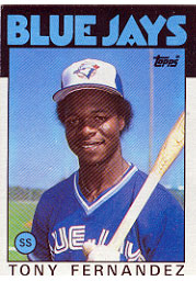 1986 Topps Baseball Cards      241     Tony Fernandez